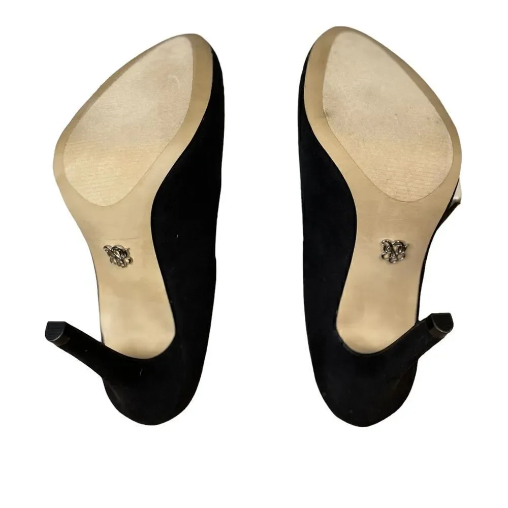 Rock & Republic Black suedette Stiletto pumps size 9.5